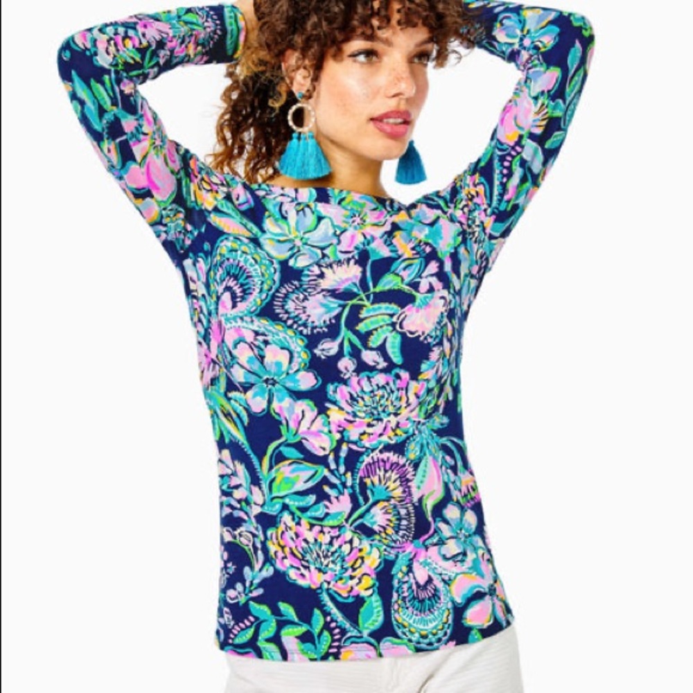Lilly Pulitzer Aleah long sleeve top NWT